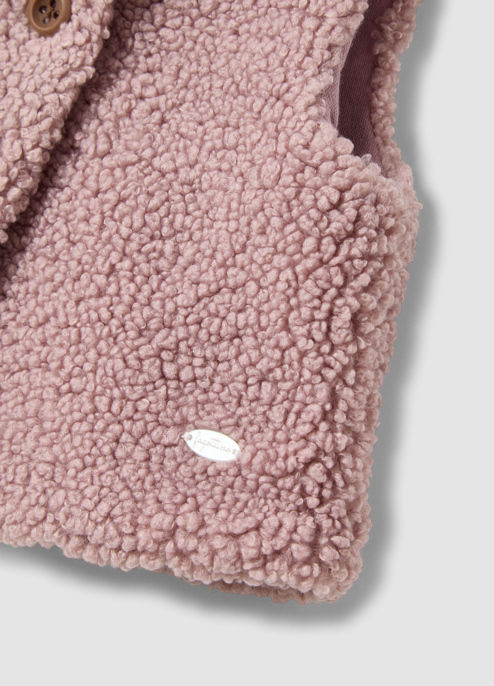 Pink regular-fit gilet
