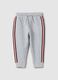 Grey pure cotton jogger trousers for baby regular fit_0