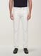 White slim-fit stretch cotton jeans_1
