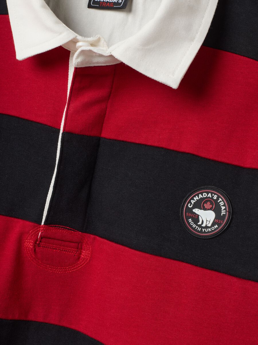 Multicoloured striped rugby polo_1
