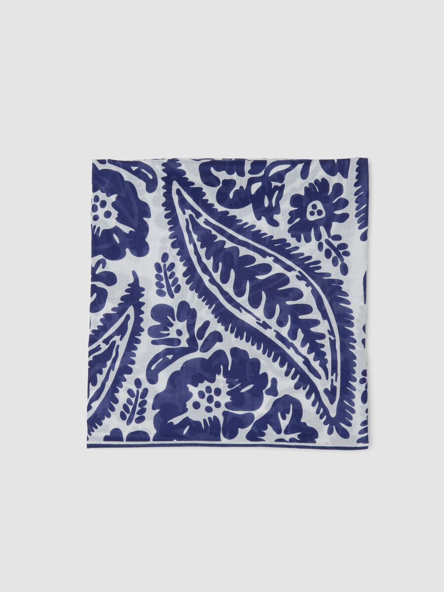 Blue and white pure cotton pareo_3