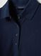 Long-sleeve blue polo shirt in pure cotton regular fit_5