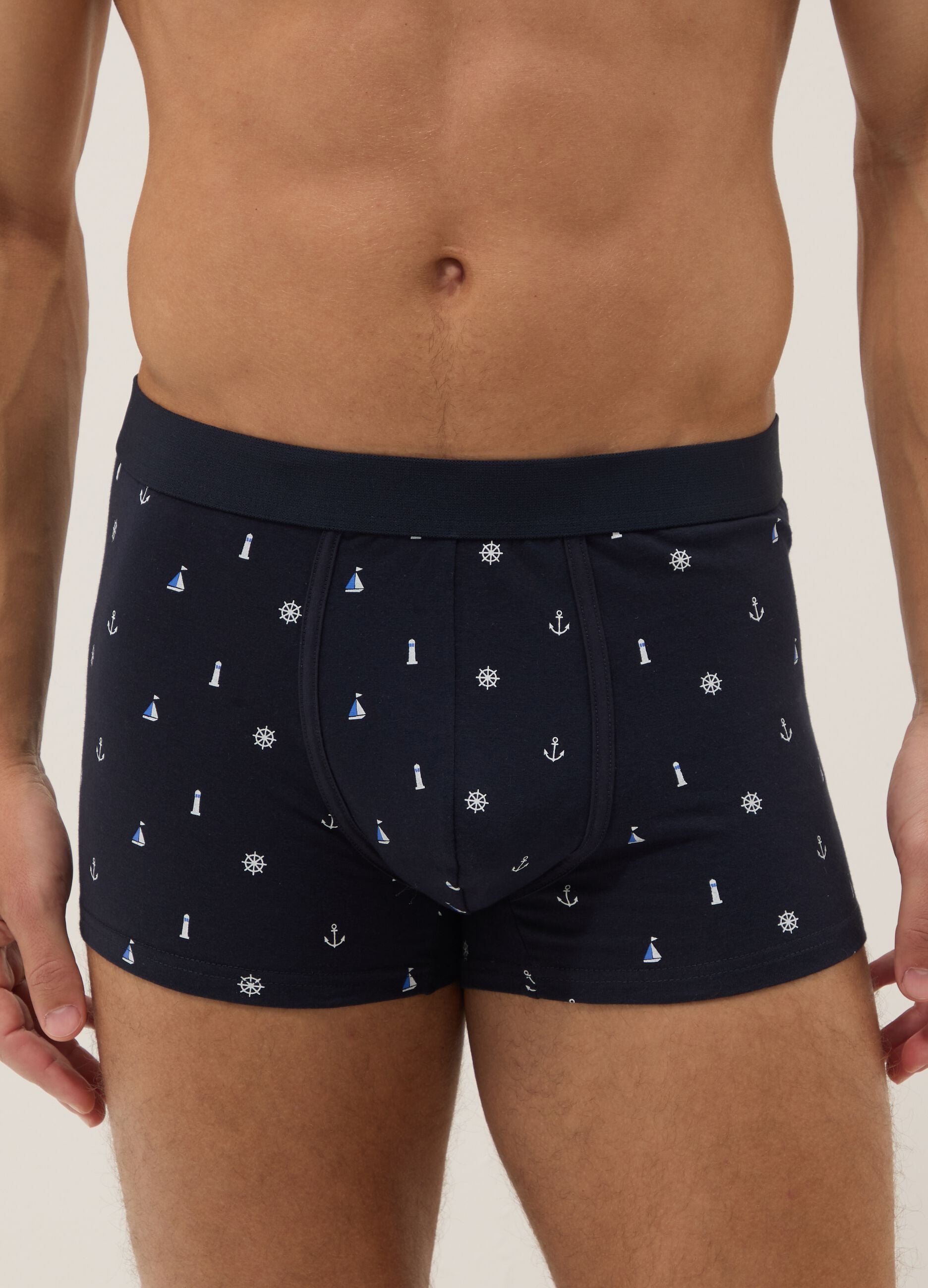 Multicolour regular-fit stretch cotton boxer shorts 3-pack