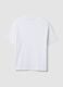 T-shirt over fit bianca in puro cotone a maniche corte_1