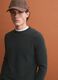 Green pure cotton crew-neck jumper, regular fit_0