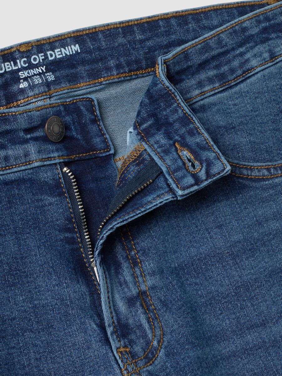 Blue skinny stretch-cotton jeans_2