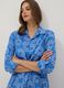 Long blue organic cotton kaftan_2