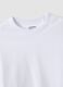 Girls&rsquo; pure cotton white T-shirt with ribbed crew neck_6