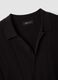 Black pure cotton short-sleeve oversized shirt_5