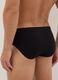 Black cotton stretch briefs with a snug fit_2