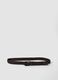 Brown braided belt with matte buckle_0