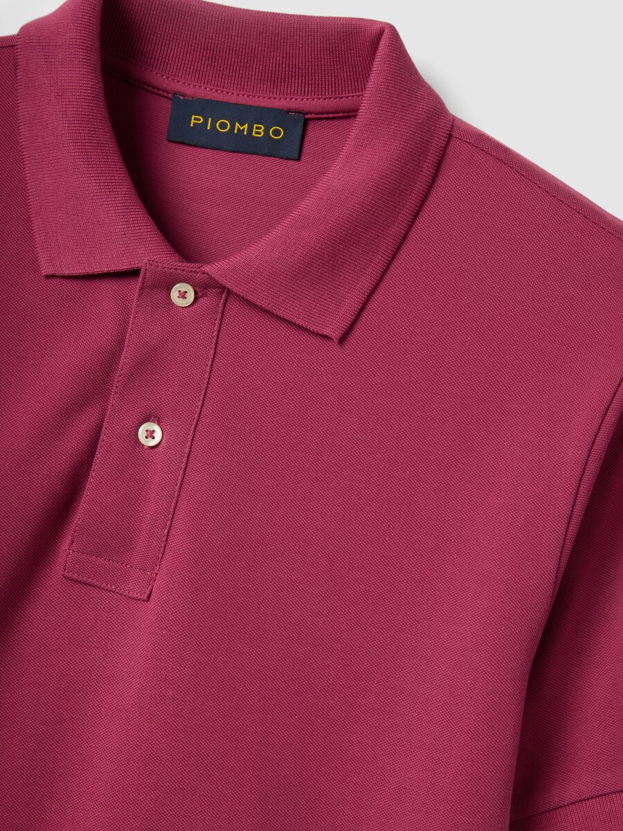 Pink Supima cotton polo shirt, regular fit_5