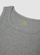 Grey regular fit cotton tank top_5