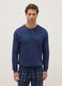 Blue checked pure cotton pyjamas, regular fit_1