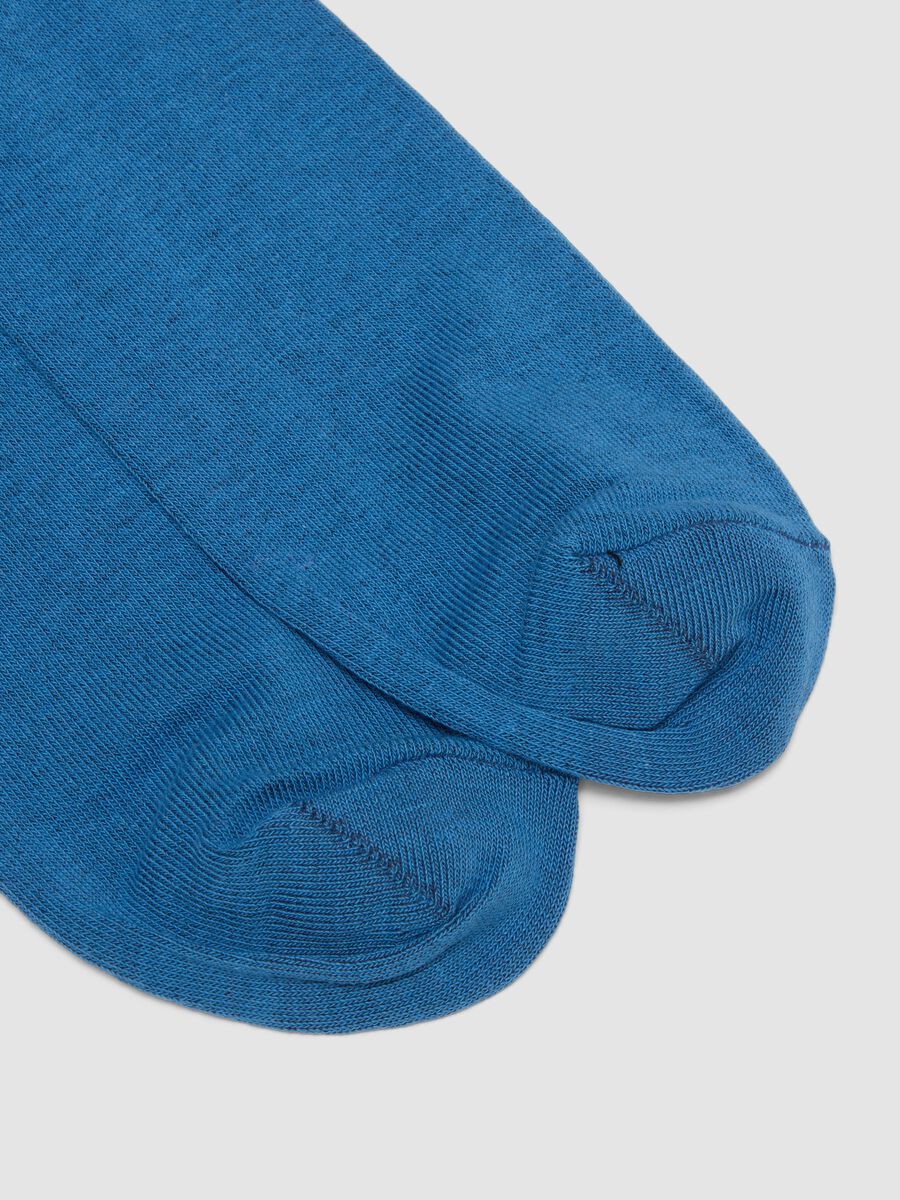 2-pack of multicolour mid-calf socks in stretch cotton_1