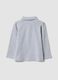 Grey organic cotton long-sleeve polo shirt_1