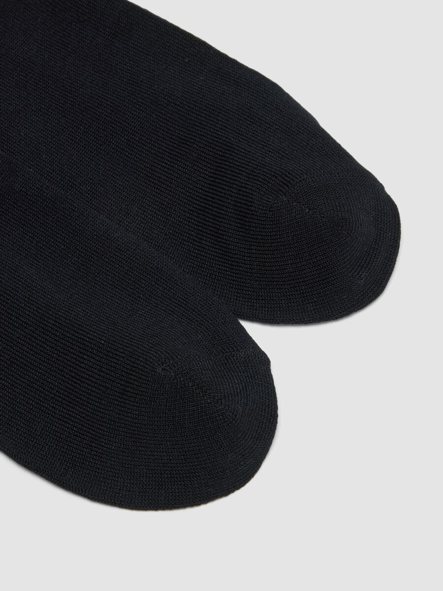 3-pack of black ankle sports socks in stretch organic cotton_1