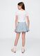 Flared denim skirt with pockets_1