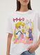 White pure cotton Sailor Moon print T-shirt, regular fit_2