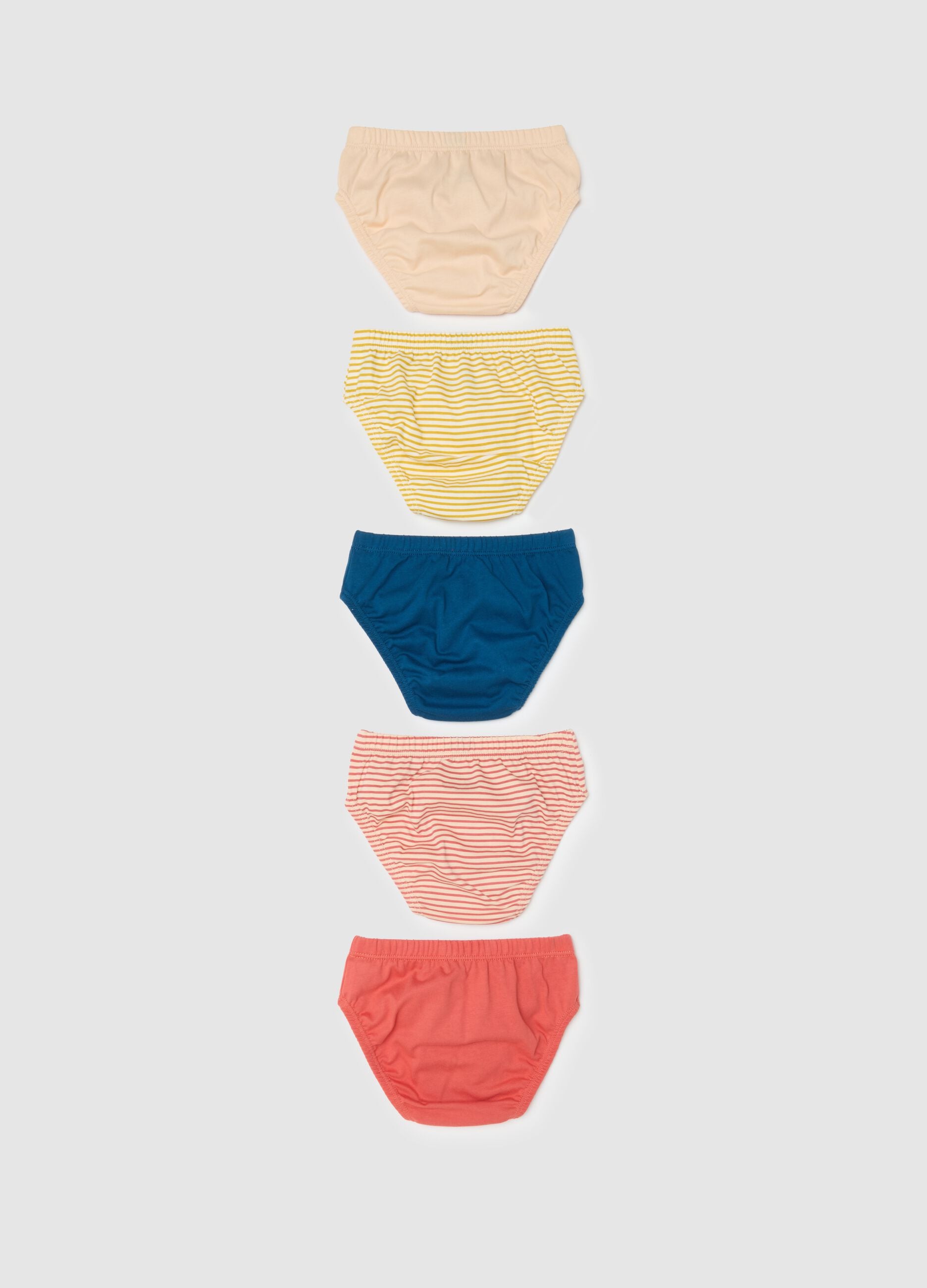 Multipack of baby multicolour pure cotton regular fit briefs