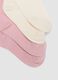 3-pack of pink mid-calf socks in stretchy organic cotton_2