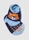 Multicoloured cotton blend non-slip baby socks featuring a tiger_2