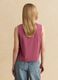Pink cotton-blend tank top_3