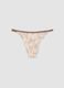 Beige organic cotton briefs with floral print and lace_2