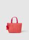 Maxi bag in fuchsia and orange raffia_0