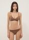 Beige triangle bra with removable padding in stretch fabric_1