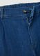 Blue Stretch Cotton Denim Trousers Regular Fit_5