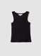 Blue stretch cotton tank top with studs_4