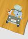 Yellow organic cotton tank top with print_2