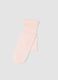 Pink Stretch Tights for Girls with Daisies_0