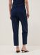 Blue stretch cotton trousers with elasticated waist_2