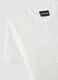 White regular fit t-shirt with floral net pattern_5