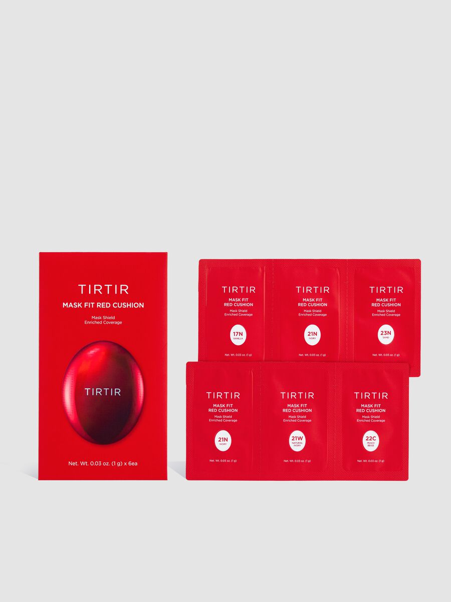 TIRTIR Mask Fit Red Cushion 6-Shade Kit 1g x 6 - Korean make-up_0