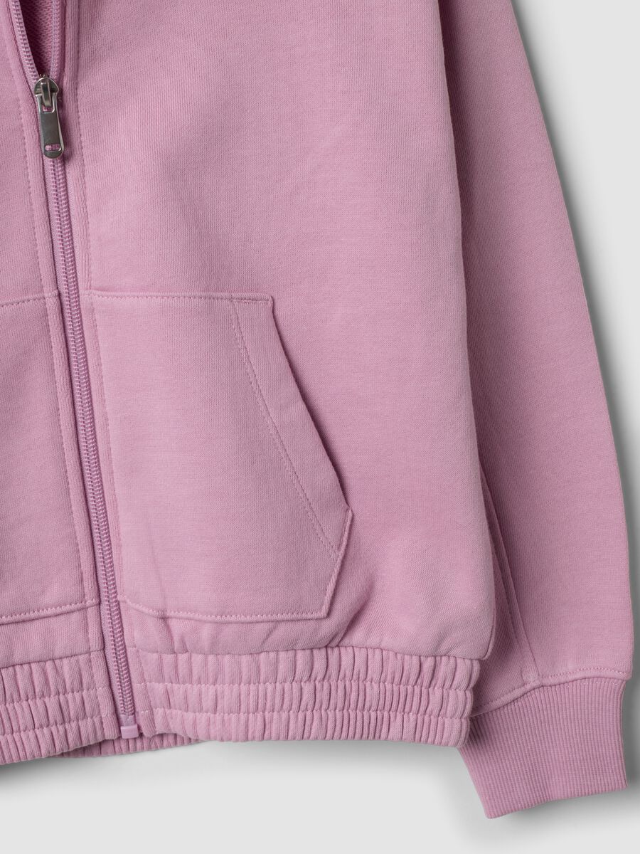 Pink pure cotton hooded sweatshirt_3