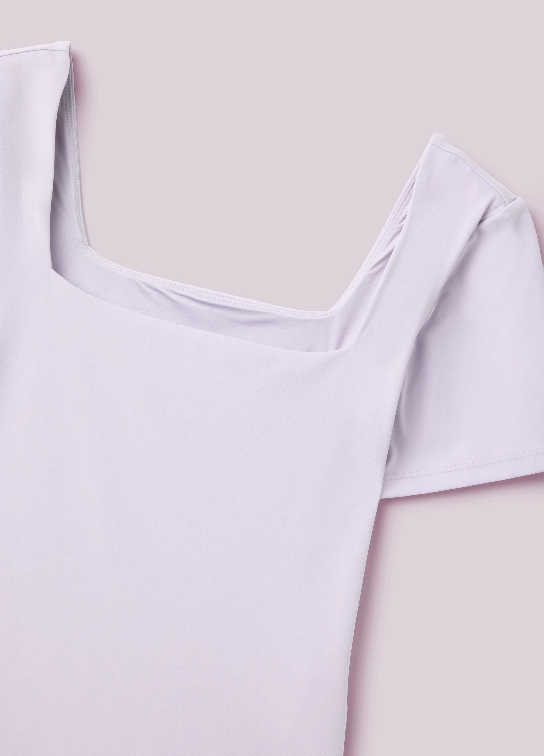 Short Sleeve Bodysuit with Square Neck ALTAVIA STUDIO