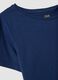 Blue pure cotton short-sleeve T-shirt_5