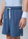 ALTAVIA COURT blue sports shorts in stretchy technical fabric for boys_1