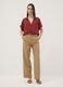Red polka-dot pure viscose short-sleeved oversized shirt_1
