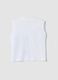 White organic cotton printed tank top_1