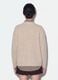 Beige stretch cardigan with deep V-neck_3