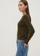 Green viscose-blend crew-neck jumper_0
