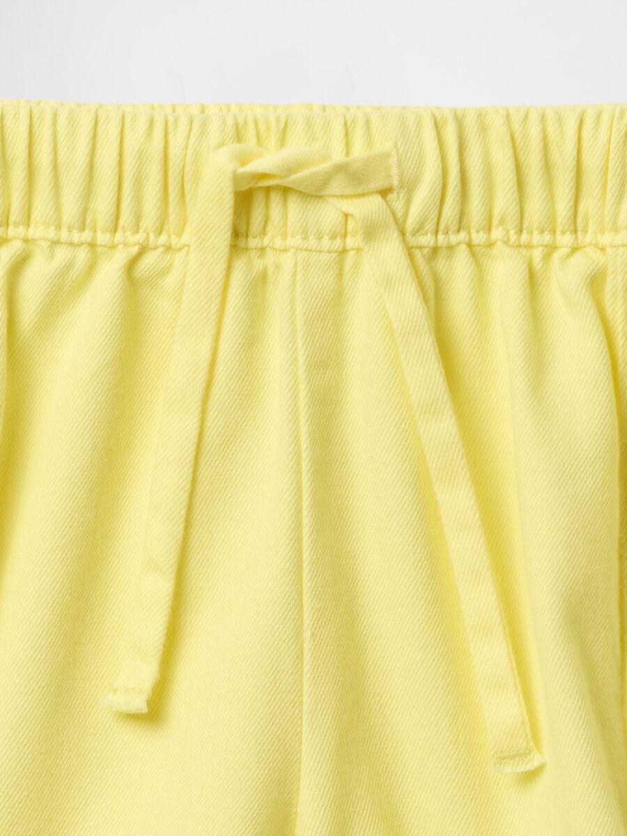 Pantaloncini in cotone con coulisse_3