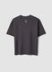 Grey pure cotton short-sleeve oversized T-shirt for boys_4