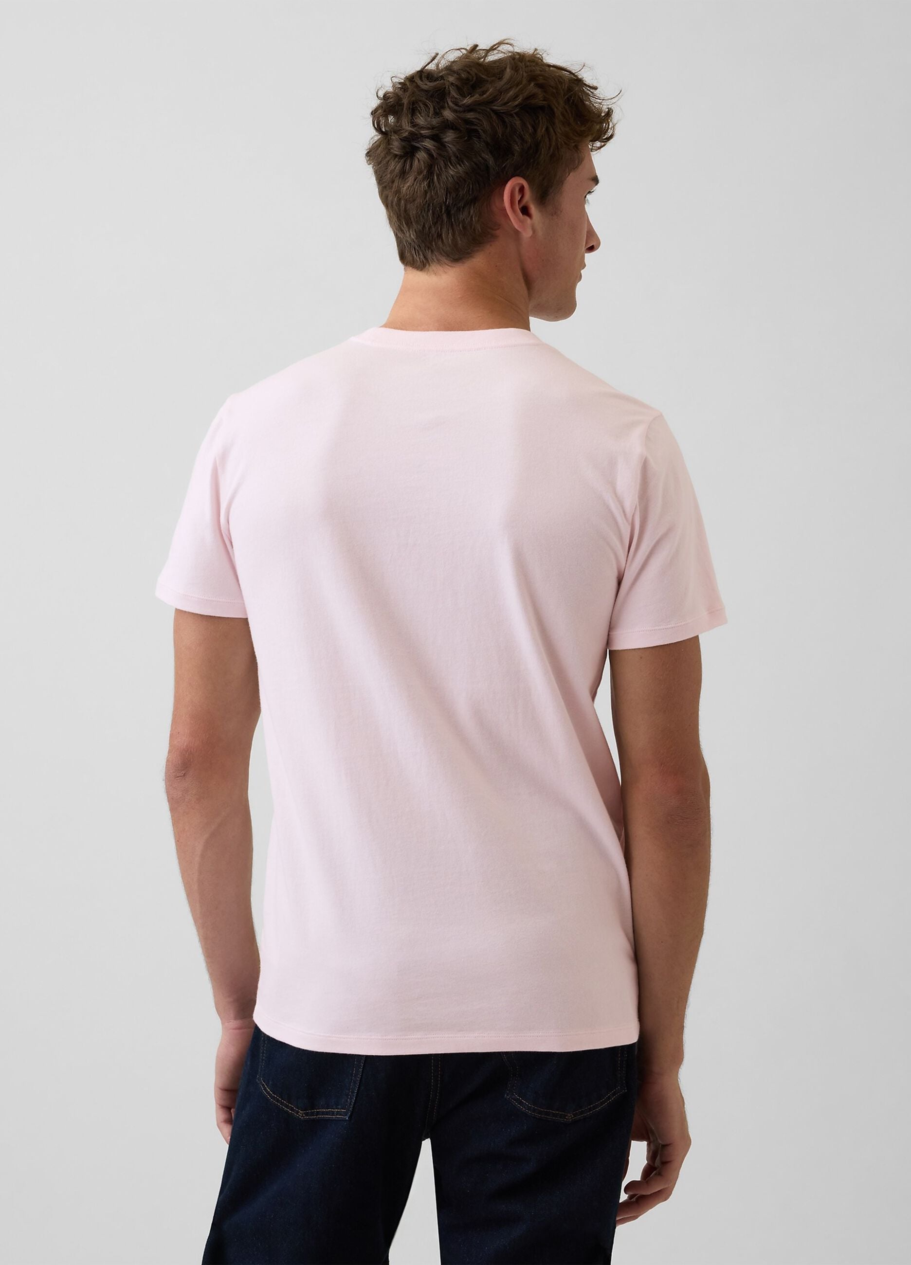 Pure cotton logo short-sleeve T-shirt