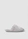 Soft grey slippers for home_0