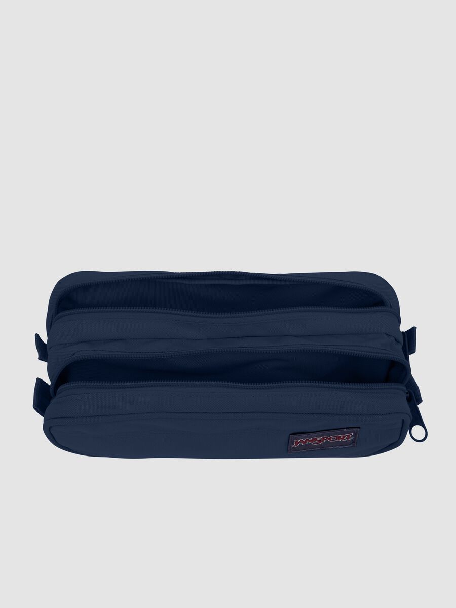 Blue double-compartment pencil case_3